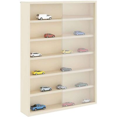 vidaXL Muurdisplaykast met plank Beige 40 x 8,5 x 54 cm Multiplex vidaXL Muurdisplaykast met plank Beige 40 x 8,5 x 54 cm Multiplex