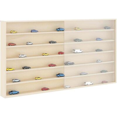 vidaXL Muurdisplaykast met plank Beige 100 x 8,5 x 54 cm Multiplex vidaXL Muurdisplaykast met plank Beige 100 x 8,5 x 54 cm Multiplex