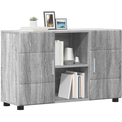 vidaXL Dressoir FLORIN 88,5 x 30,5 x 55,5 cm Grijs Sonoma Bewerkt hout vidaXL Dressoir FLORIN 88,5 x 30,5 x 55,5 cm Grijs Sonoma Bewerkt hout