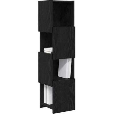 vidaXL Hoekkast Zwart Eiken 25,5x25x102cm Bewerkt hout vidaXL Hoekkast Zwart Eiken 25,5x25x102cm Bewerkt hout