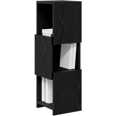 vidaXL Hoekkast Zwart Eiken 25,5x25x80cm Bewerkt hout vidaXL Hoekkast Zwart Eiken 25,5x25x80cm Bewerkt hout