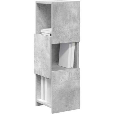 vidaXL Hoekkast Beton Grijs 25,5x25x80cm Bewerkt hout vidaXL Hoekkast Beton Grijs 25,5x25x80cm Bewerkt hout