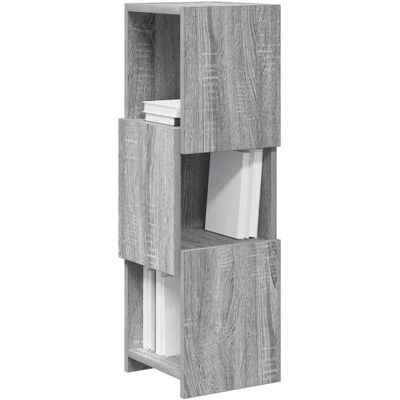 vidaXL Hoekkast Grijs Sonoma 25,5x25x80cm Bewerkt hout vidaXL Hoekkast Grijs Sonoma 25,5x25x80cm Bewerkt hout
