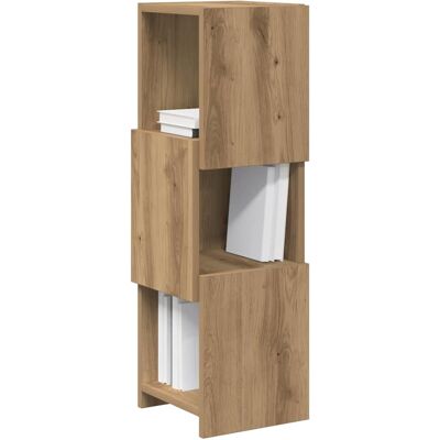 vidaXL Hoekkast 25,5x25x80cm Bewerkt hout Artisan Eiken vidaXL Hoekkast 25,5x25x80cm Bewerkt hout Artisan Eiken