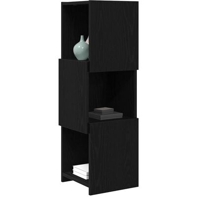 vidaXL Hoekkast Zwart Eiken 30,5x30x95cm Bewerkt hout vidaXL Hoekkast Zwart Eiken 30,5x30x95cm Bewerkt hout