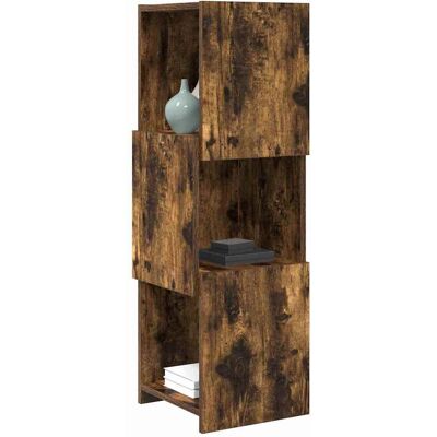 vidaXL Hoekkast Gerookt eiken 30,5x30x95cm Bewerkt hout vidaXL Hoekkast Gerookt eiken 30,5x30x95cm Bewerkt hout