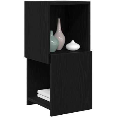 vidaXL Hoekkast Zwart Eiken 30,5x30x65cm Bewerkt hout vidaXL Hoekkast Zwart Eiken 30,5x30x65cm Bewerkt hout