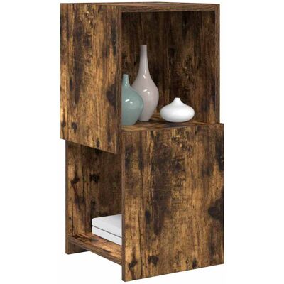 vidaXL Hoekkast 30,5x30x65cm Bewerkt hout Gerookt eiken vidaXL Hoekkast 30,5x30x65cm Bewerkt hout Gerookt eiken