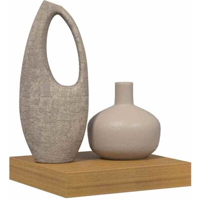 vidaXL Wandplank Muurmontage Beige 23 x 23,5 x 3,8 cm Bewerkt hout vidaXL Wandplank Muurmontage Beige 23 x 23,5 x 3,8 cm Bewerkt hout