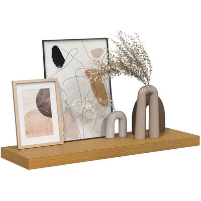vidaXL Wandplank Muurmontage Beige 80 x 23,5 x 3,8 cm Bewerkt hout vidaXL Wandplank Muurmontage Beige 80 x 23,5 x 3,8 cm Bewerkt hout