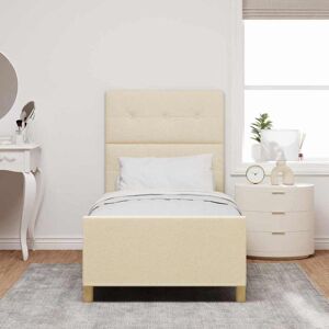 Vidaxl Crème 90x200 cm Bed Frame - Bed Frame Vidaxl Crème 90x200 cm Bed Frame - Bed Frame