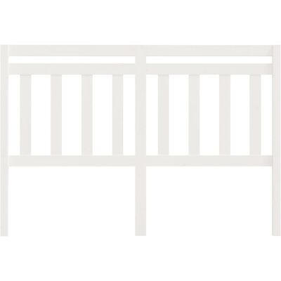 VIDAXL Wit Dennenhouten Kopstuk - 166x4x100cm - Kopstuk VIDAXL Wit Dennenhouten Kopstuk - 166x4x100cm - Kopstuk