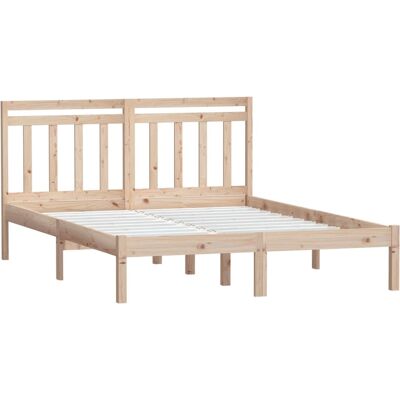vidaXL Bed Frame 140x200cm - Massief dennenhout vidaXL Bed Frame 140x200cm - Massief dennenhout