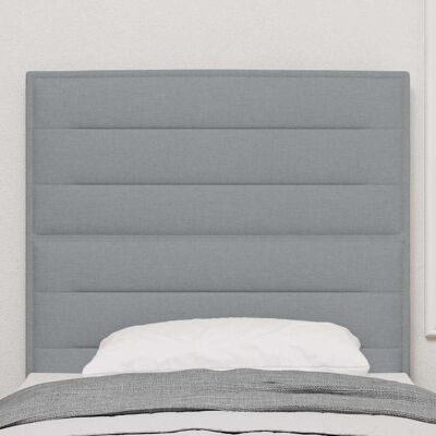 Vidaxl 80 cm Grijze Stoffen Kopstuk - Headboard Vidaxl 80 cm Grijze Stoffen Kopstuk - Headboard