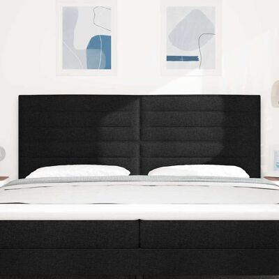Vidaxl Zwart Modern hoofdbord - 200 cm Bed, Stijlvol & Verstelbaar Vidaxl Zwart Modern hoofdbord - 200 cm Bed, Stijlvol & Verstelbaar