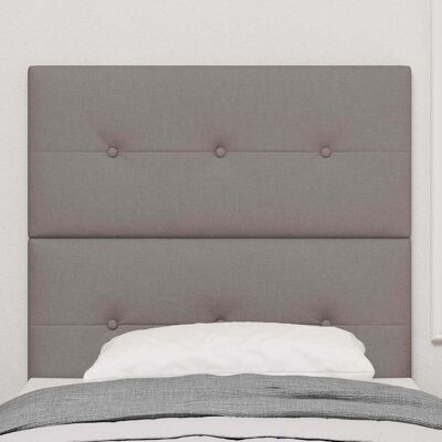 Vidaxl - Bedhead met knopen gestoffeerd taupe 90 cm - Bedhoofd Vidaxl - Bedhead met knopen gestoffeerd taupe 90 cm - Bedhoofd