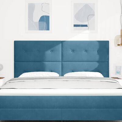 Vidaxl Donkerblauw Fluwelen Hoofdbord - Hoofdbord Vidaxl Donkerblauw Fluwelen Hoofdbord - Hoofdbord
