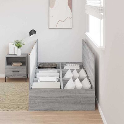 vidaXL Sonoma 90x190 Opbergbed - Bed vidaXL Sonoma 90x190 Opbergbed - Bed