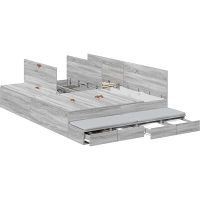 Vidaxl Sonoma Opbergbed - Bed met lades Vidaxl Sonoma Opbergbed - Bed met lades