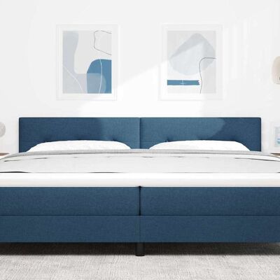 VidaXL Capitoné Knoppen Blauw 200cm Stof - Capitoné VidaXL Capitoné Knoppen Blauw 200cm Stof - Capitoné