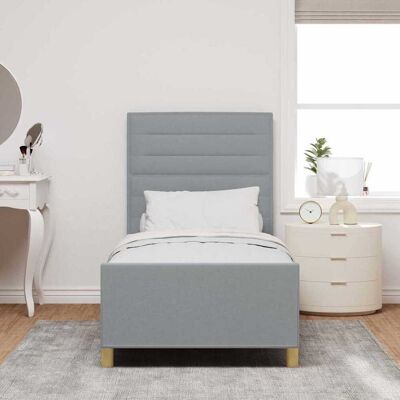 VidaXL Grijze Bedframe 80x200 cm Modern Ontwerp Duurzaam Hout Voor Koppels VidaXL Grijze Bedframe 80x200 cm Modern Ontwerp Duurzaam Hout Voor Koppels
