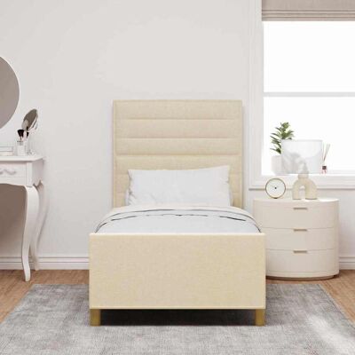 Vidaxl Crème 100x200 cm Bedframe - Bed Vidaxl Crème 100x200 cm Bedframe - Bed