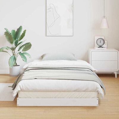 vidaXL Bedframe Massief Dennen Hout Modern Binnen 1 - Bedframe vidaXL Bedframe Massief Dennen Hout Modern Binnen 1 - Bedframe