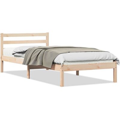 Vidaxl 80x210 cm Massief dennenhouten Bed - Bed Vidaxl 80x210 cm Massief dennenhouten Bed - Bed