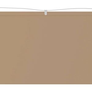 vidaXL Taupe Verticale Zonnescherm - 60x1200 cm - Oxford Stof - Privacy Screen vidaXL Taupe Verticale Zonnescherm - 60x1200 cm - Oxford Stof - Privacy Screen