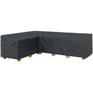 Vidaxl Zwarte Oxford L-vorm meubelhoes - Buitenbescherming Vidaxl Zwarte Oxford L-vorm meubelhoes - Buitenbescherming