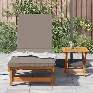 vidaXL Ligstoel taupe bruin - Tuinmeubelen vidaXL Ligstoel taupe bruin - Tuinmeubelen