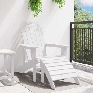 vidaXL Adirondack-stoel Wit 82 x 74 x 92 cm HDPE vidaXL Adirondack-stoel Wit 82 x 74 x 92 cm HDPE