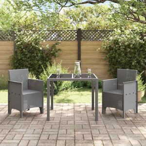 VidaXL Tuin Stoel Set - Lichtgrijs - Tuinstoel Set VidaXL Tuin Stoel Set - Lichtgrijs - Tuinstoel Set