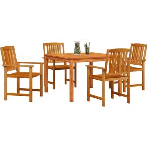 vidaXL Tuin 5-delige Dining Set van massief acaciahout vidaXL Tuin 5-delige Dining Set van massief acaciahout