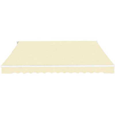 vidaXL Opvouwbare Luifel Handbediend 400 cm Crema - Luifel vidaXL Opvouwbare Luifel Handbediend 400 cm Crema - Luifel