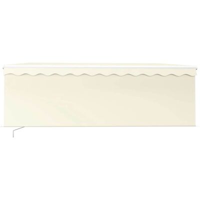 VidaXL Crème Uittrekbare Markies met LED - Schaduw & Privacy VidaXL Crème Uittrekbare Markies met LED - Schaduw & Privacy