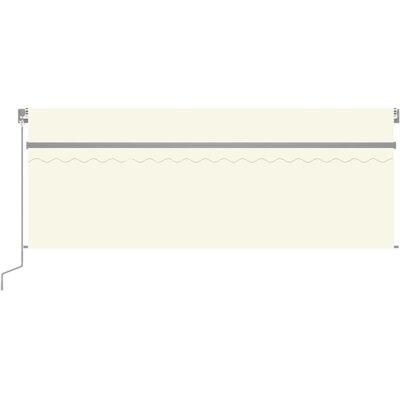 vidaXL Uitvalbare Markies - 4x3 m - Crème vidaXL Uitvalbare Markies - 4x3 m - Crème
