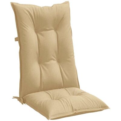 vidaXL - High-back cushions 2 pcs - Melange Beige - 120x50x7 cm - Kussens vidaXL - High-back cushions 2 pcs - Melange Beige - 120x50x7 cm - Kussens