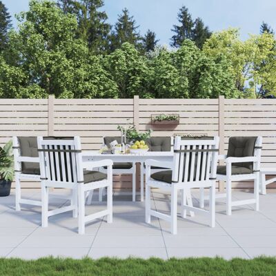 vidaXL Lage rugkussens - 6 stuks - 100x50x7 cm stof vidaXL Lage rugkussens - 6 stuks - 100x50x7 cm stof