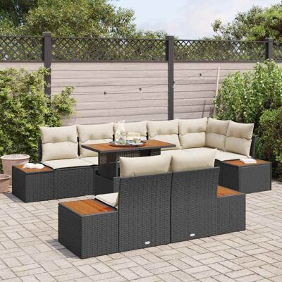Beige Tuin Eettafelset - 9-delig, Geschikt voor 8 personen Beige Tuin Eettafelset - 9-delig, Geschikt voor 8 personen