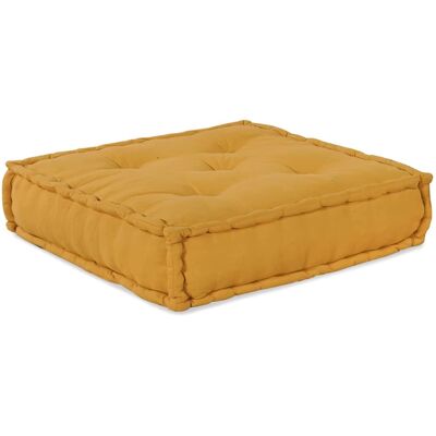 vidaXL Modulair Sofabet Stof Geel 210 x 140 x 56 cm vidaXL Modulair Sofabet Stof Geel 210 x 140 x 56 cm