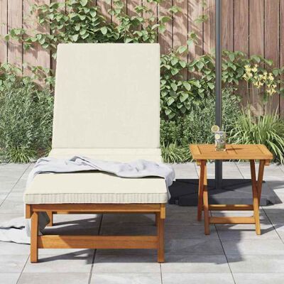 vidaXL Ligstoel Bruin, Crèmewit - Lounge Chair vidaXL Ligstoel Bruin, Crèmewit - Lounge Chair