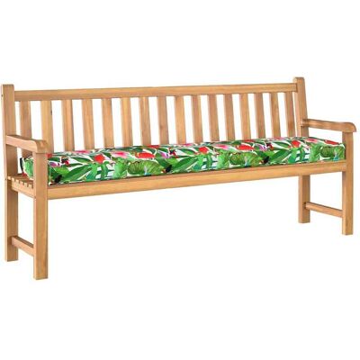 Vidaxl Tropisch Jungle Patroon Pallet Kussen 180x40x8 cm - Kussen Vidaxl Tropisch Jungle Patroon Pallet Kussen 180x40x8 cm - Kussen