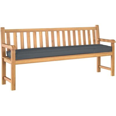 Vidaxl Antraciet 200x40x8 cm Waterbestendig Bankkussen Vidaxl Antraciet 200x40x8 cm Waterbestendig Bankkussen