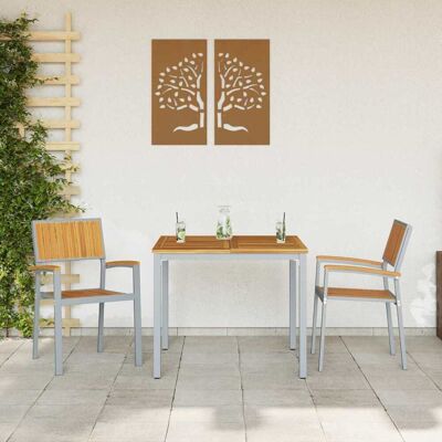 VidaXL Beige Opstapbare Tuinstoelen - Meubilair VidaXL Beige Opstapbare Tuinstoelen - Meubilair