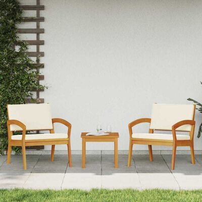 vidaXL Crèmewit, Massief Acaciahouten Buitenbank - Tuinbank vidaXL Crèmewit, Massief Acaciahouten Buitenbank - Tuinbank