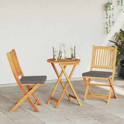 VidaXL Tuinstoelen - Opvouwbare Acaciahout 2 stuks - Tuinmeubelen VidaXL Tuinstoelen - Opvouwbare Acaciahout 2 stuks - Tuinmeubelen