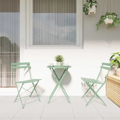 vidaXL Tuin Opvouwbare Stoel 2 st Licht muntgroen Metaal vidaXL Tuin Opvouwbare Stoel 2 st Licht muntgroen Metaal
