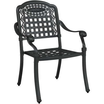 Vidaxl Tuinstoelen - Duurzaam gietijzer, 2 stuks, Zwart Vidaxl Tuinstoelen - Duurzaam gietijzer, 2 stuks, Zwart