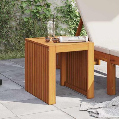 Vidaxl Massief Teakhout Tuin Zijtafel - Duurzaam en Elegant voor Buiten Vidaxl Massief Teakhout Tuin Zijtafel - Duurzaam en Elegant voor Buiten
